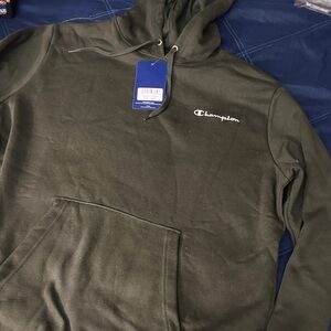 Champion Men's Green Hoodie